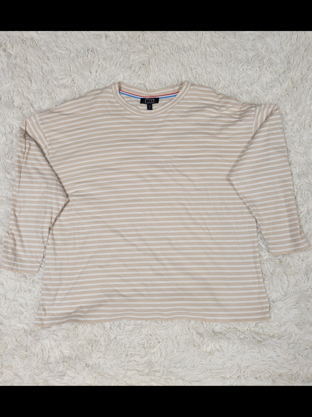 AYR The French Fry Tee Striped Long Sleeve Pima Cotton Crewneck Shirt